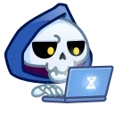 Эмодзи Reaper Skull Emoji 👨‍💻