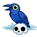 Reaper Skull Emoji emoji 🐦‍⬛️