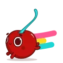 Red Cherry emoji 🏃‍♀️