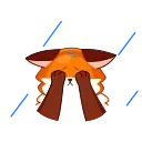 Red Fox emoji 😭