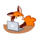 Red Fox stiker 💻