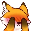 Red Fox emoji 🫣