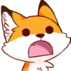 Red Fox emoji 😧