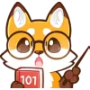 Red Fox emoji 🧑‍🏫