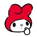 HD Red Hood My Melody emoji 🤔
