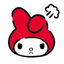 HD Red Hood My Melody emoji 😠