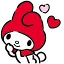 HD Red Hood My Melody emoji 😘