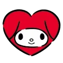 HD Red Hood My Melody emoji 🐰