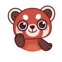 Эмодзи Red Panda Emoji  😁