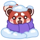 Эмодзи Red Panda Emoji  🥶