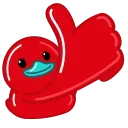 Red Duck emoji 👍