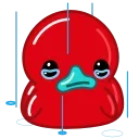 Red Duck emoji 😢