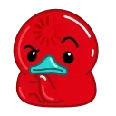 Red Duck sticker 🤔