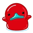 Red Duck emoji 🤷‍♀