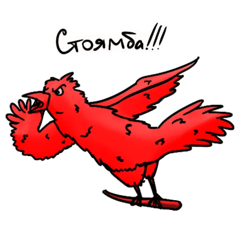 Red crow sticker 🚫