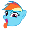 Telegram emoji «My little pony» 😛