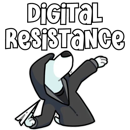 Resistance Dog Army stiker ✊