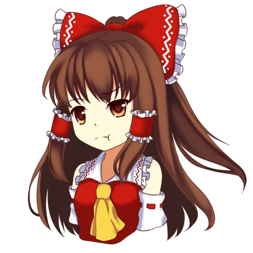 Telegram stiker «Hakurei Reimu» 😕