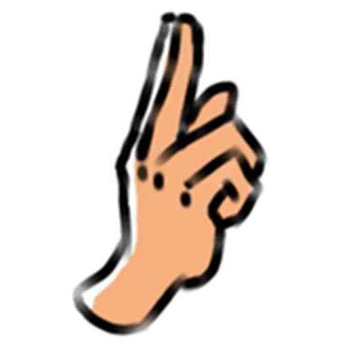 Telegram stiker «Nakaji hand» 😙