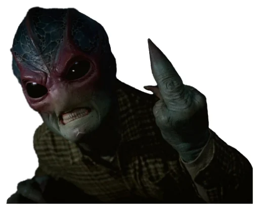Telegram stiker «Resident Alien v2» 🖕