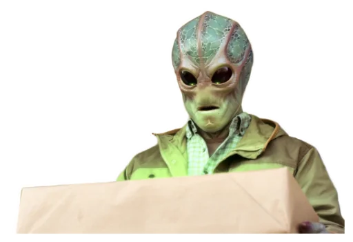 Telegram stiker «Resident Alien v2» 🎁