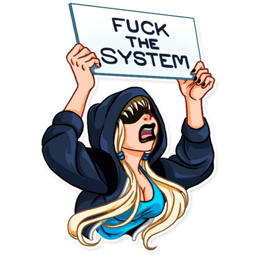 Resistance Girl emoji 🤬