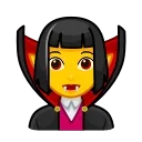 Емодзі Animated Emoji 🧛‍♀️