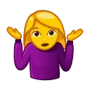 Эмодзи Animated Emoji 🤷‍♀️