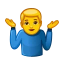 Эмодзи Animated Emoji 🤷‍♂️