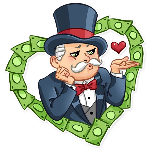 Telegram stiker «Monopoly» 😘