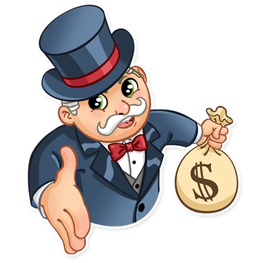 Telegram stiker «Monopoly» 👋