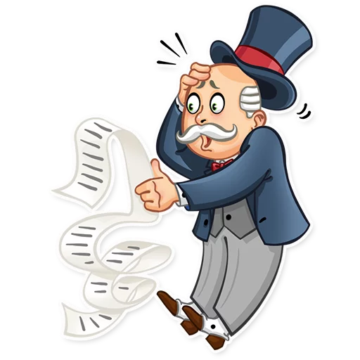 Telegram stiker «Monopoly» 😰