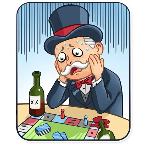 Telegram stiker «Monopoly» 😱