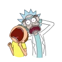 Стикер Rick and Morty 😱
