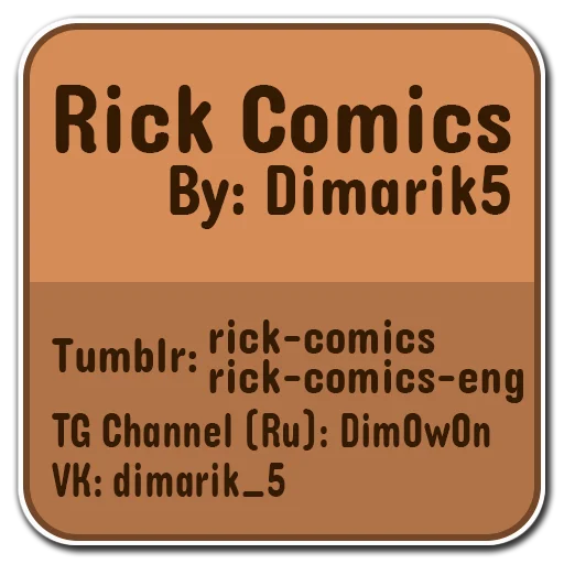 Telegram Sticker «Rick Comics» ℹ️
