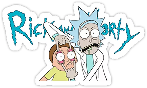 Rick and Morty sticker 😧