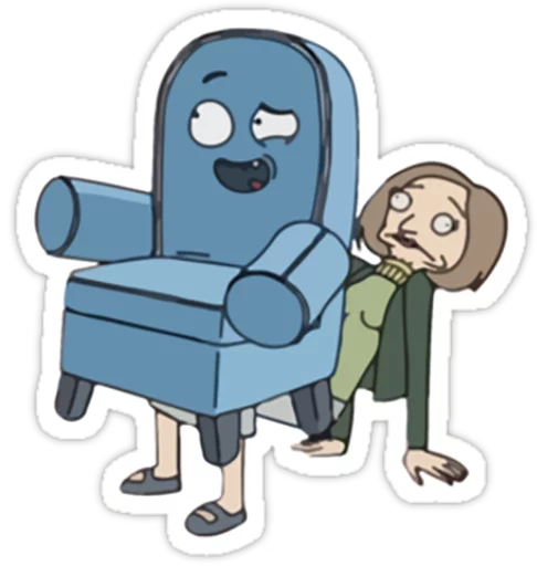 Стікер Telegram «Rick and Morty» 😅