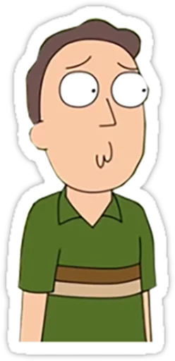 Telegram stiker «Rick and Morty» 😟