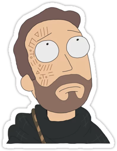 Rick and Morty stiker 😟