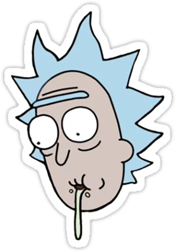 Стікер Telegram «Rick and Morty» 😶