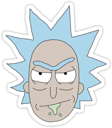Telegram stiker «Rick and Morty» 😈