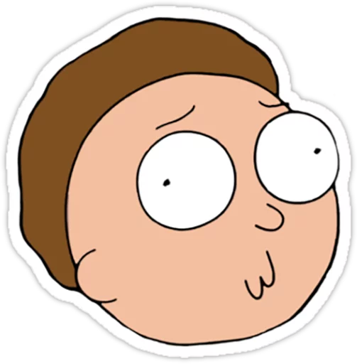 Telegram stiker «Rick and Morty» 😦