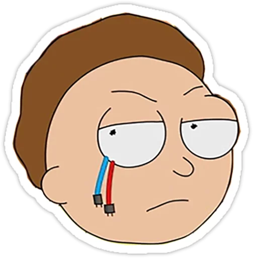 Rick and Morty stiker 😒