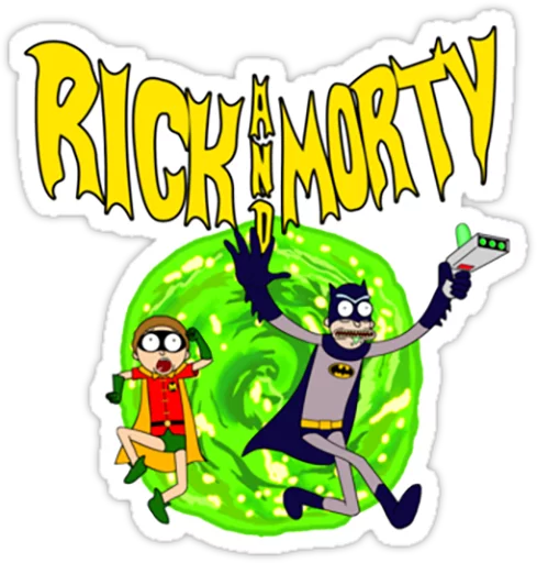 Telegram stiker «Rick and Morty» 😱