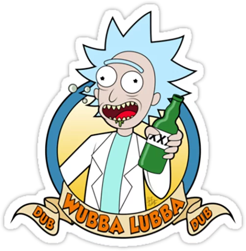 Стікер Telegram «Rick and Morty» 😉