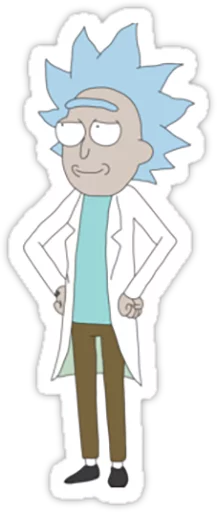 Telegram Sticker «Rick and Morty» 😀