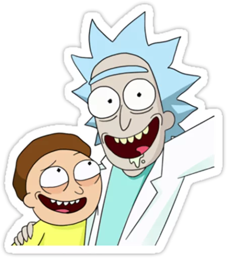 Стікер Rick and Morty 😀