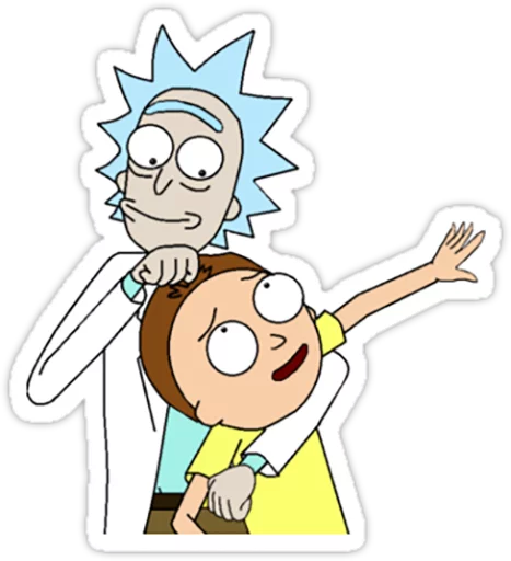 Стікер Telegram «Rick and Morty» 😀
