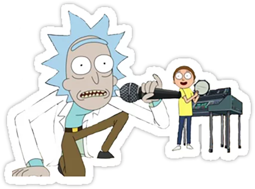 Стікер Rick and Morty 😁