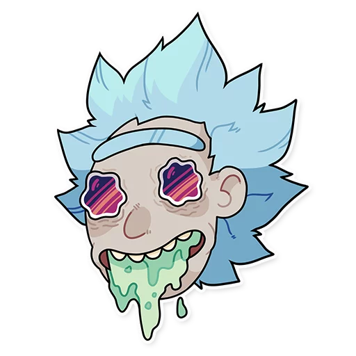 Telegram stickers Rick_Morty_and_Fans